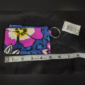 Vera Bradley Zip ID Blue Floral nwt